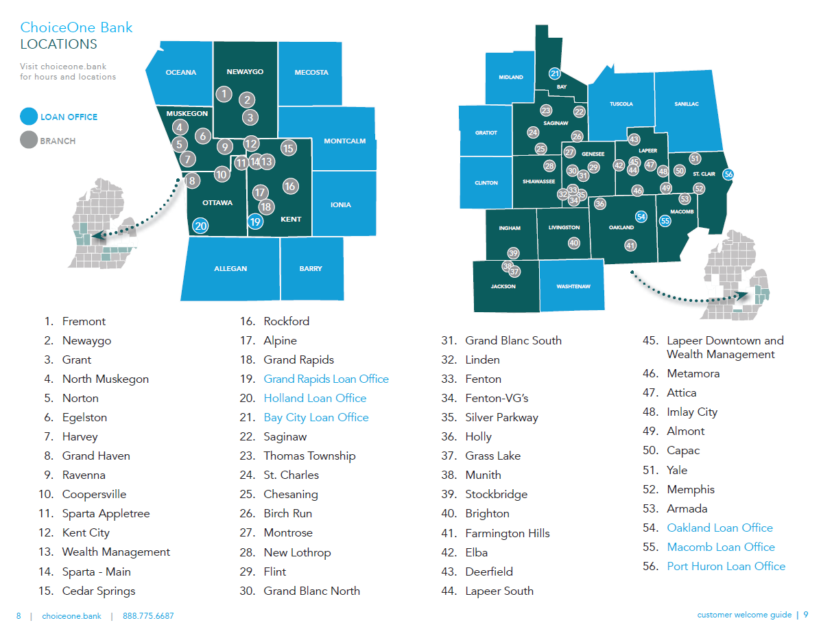 COB Locations with TSB locations added